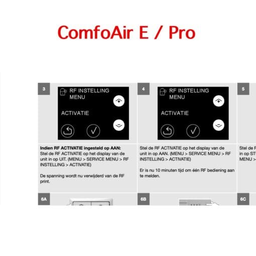 RF inbouwset CMFe ComfoFan S + Timer RF - Image 7