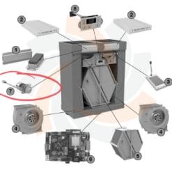 Alternative view of Servomotor WHR-918 / CA-180