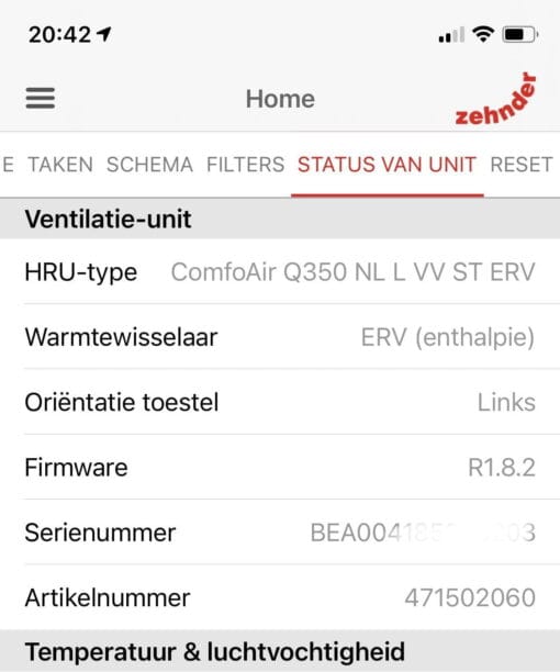 Firmware update ComfoAir Q NL / BE (per post - by mail) - Afbeelding 5