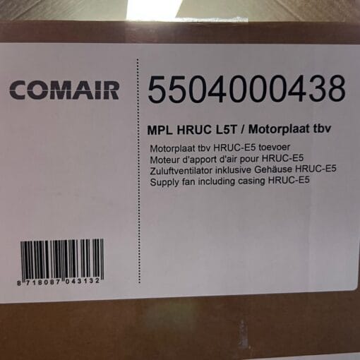 Motorplaat - ComAir HRUC-E5 Toevoer - Image 4