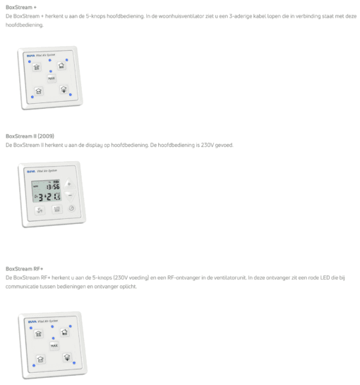 BUVA Boxstream +, RF+, II (2009), H2O keuken/badkamer bediening - Image 3