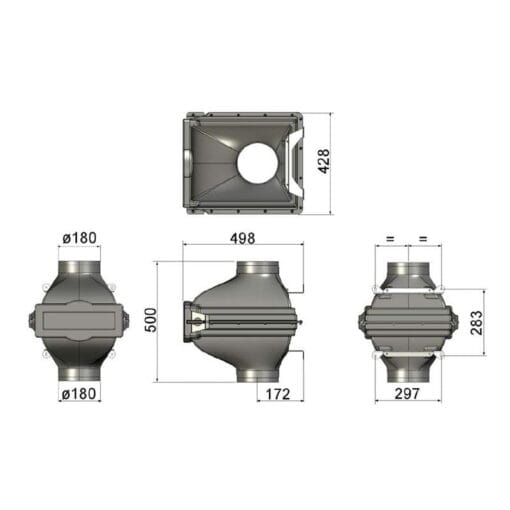 Filterbox Zehnder 180 mm – Bild 2