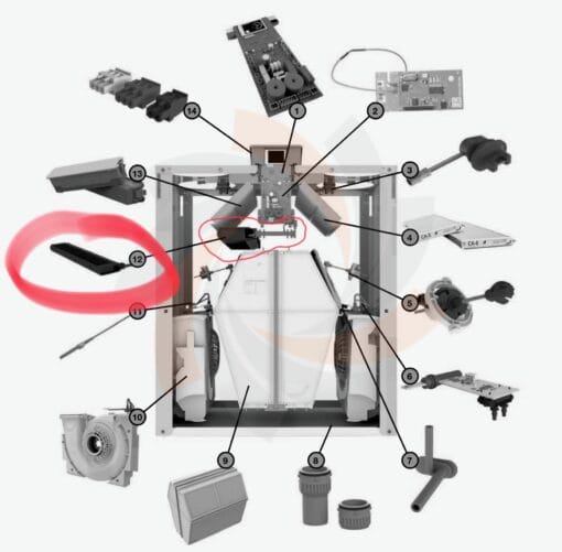 Vorstvrijelement Zehnder ComfoAir E / ComfoAir Pro 300 / E350 - Afbeelding 5