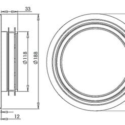 Alternative view of Ventilatieventiel ZSX 125 Wit